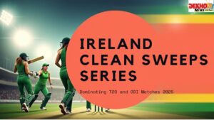 Ireland Women’s Cricket Team celebrating their series victory against Zimbabwe in July 2025 after winning 3-0 in T20Is and dominating the first ODI