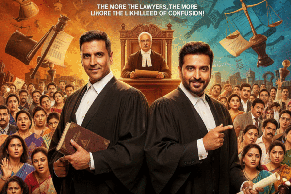 Akshay Kumar aur Arshad Warsi Jolly LLB 3 movie mein courtroom scene ke sath