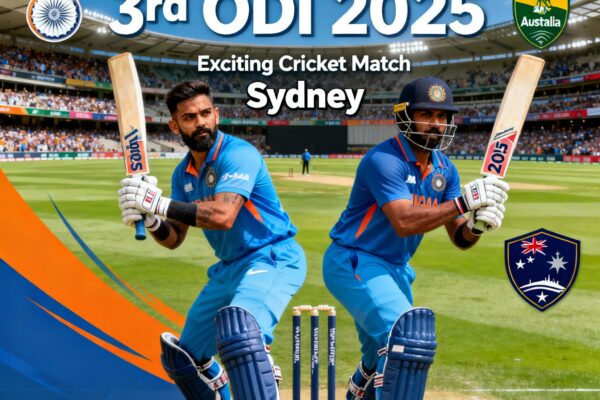 India vs Australia 3rd ODI LIVE Updates featuring Virat Kohli and Rohit Sharma batting in Sydney Cricket Ground
