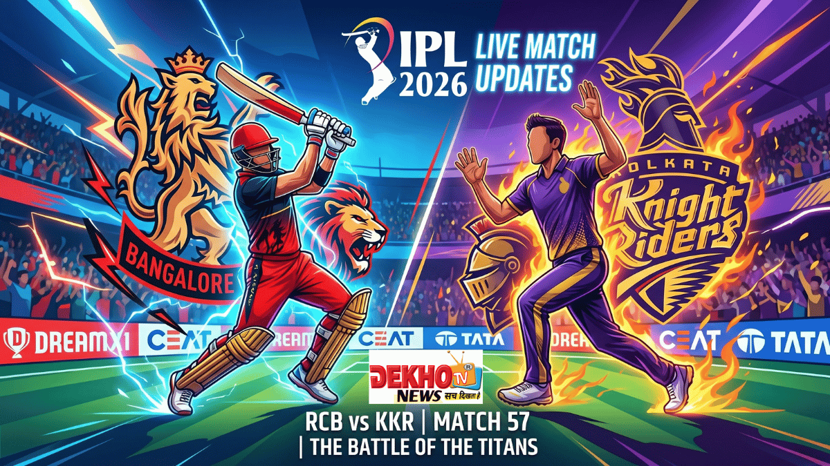 Virat Kohli and Shreyas Iyer teams clash in RCB vs KKR IPL 2026 Match 57 at Raipur RCB vs KKR IPL 2026